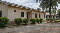 Residential building with an entrance veranda