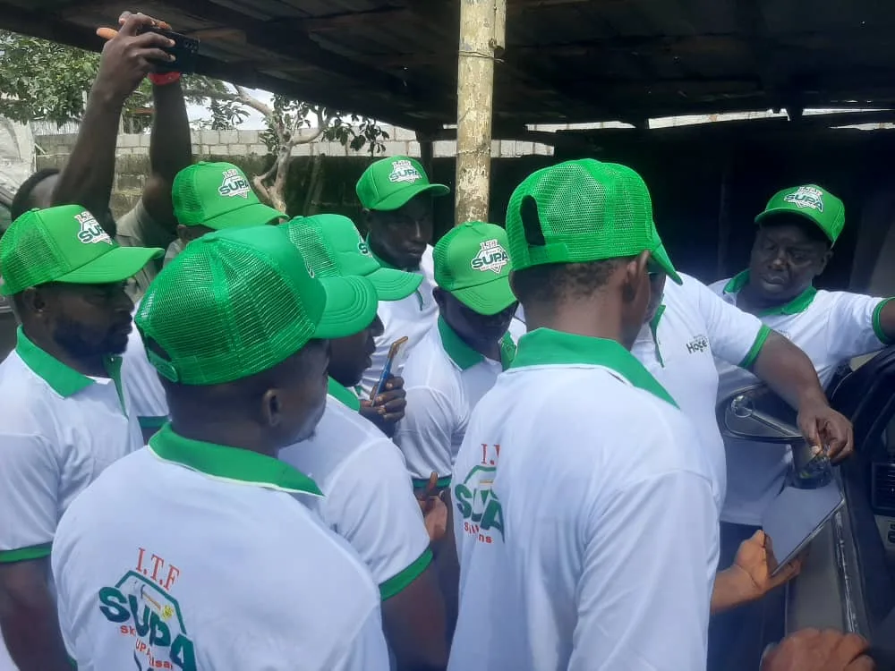 Participants gathered for a workshop demonstration